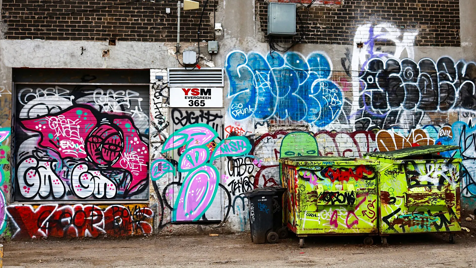 Graffiti wall background